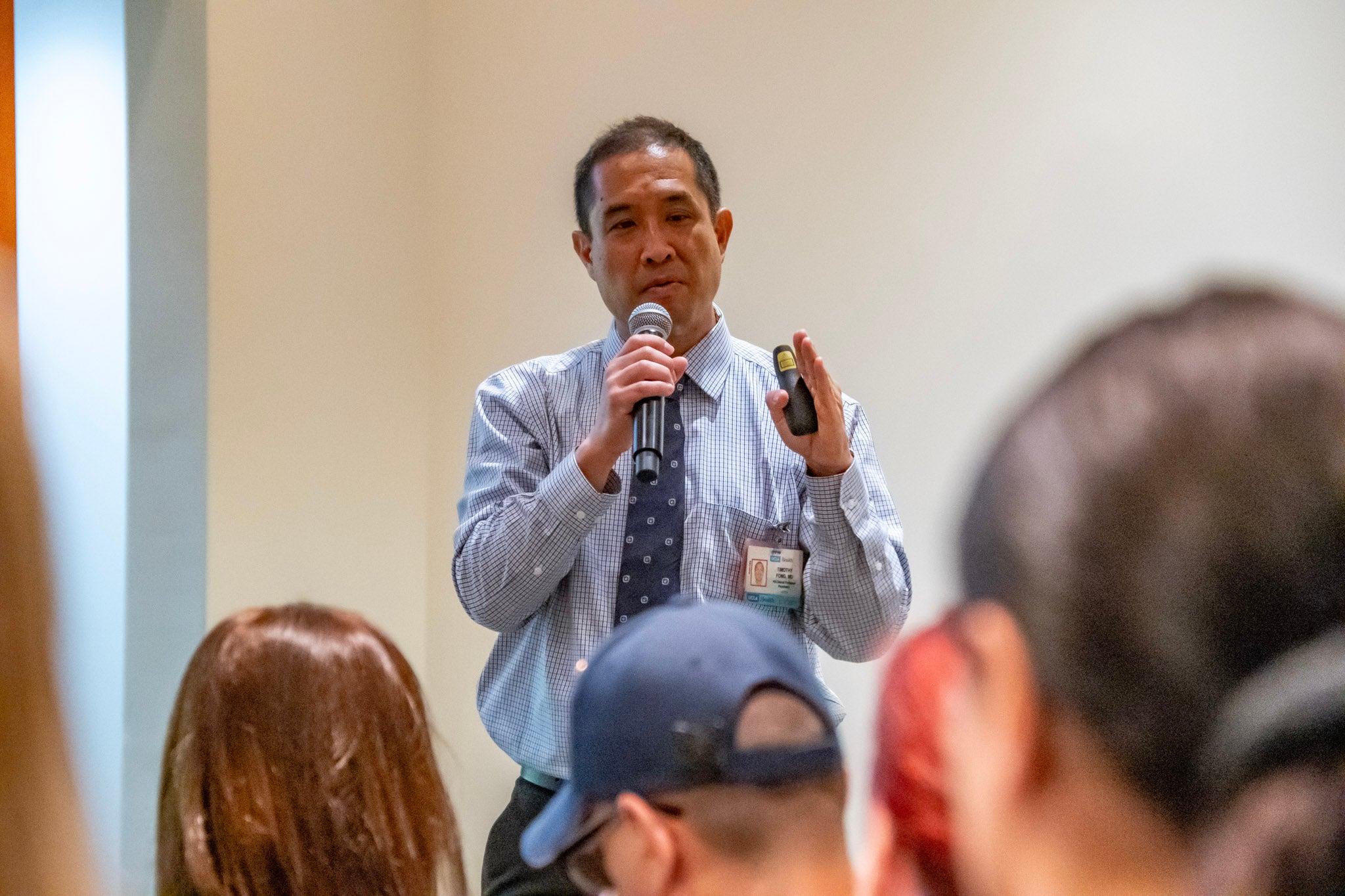 Dr. Timothy Fong engages in a Q&A Session at the UCLA & CiR Los Angeles Mental Health & Addiction Symposium